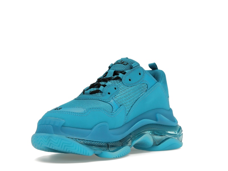 Balenciaga Triple S Clear Sole Teal Blue