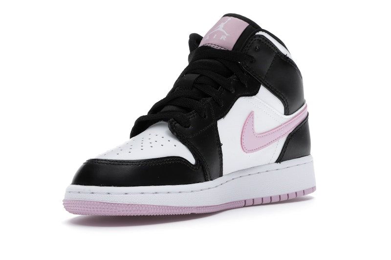 Jordan 1 Mid White Black Light Arctic Pink (GS)