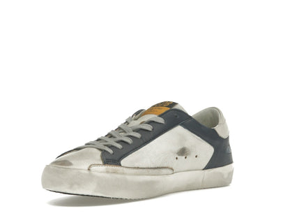 Golden Goose Super Star White Dark Blue Gun Metal