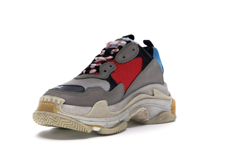 Balenciaga Triple S Grey Red Blue (2018 Reissue)