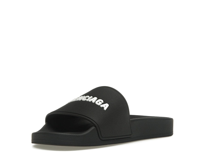 Balenciaga Pool Slide Black White (Women's)