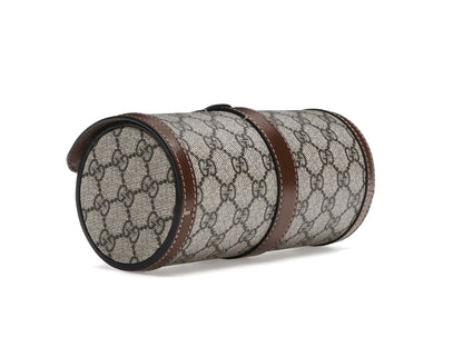 Gucci Supreme Monogram Watch Role Bag Brown