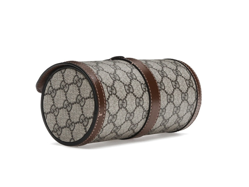 Gucci Supreme Monogram Watch Role Bag Brown