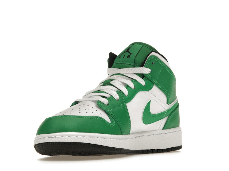 Jordan 1 Mid Lucky Green (GS)