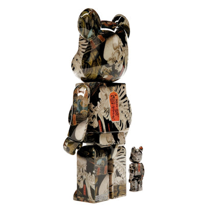 Bearbrick Utagawa Kuniyoshi (The Haunted Old Palace at Soma) 100% & 400% Set
