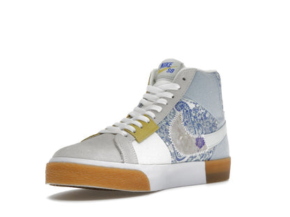Nike SB Zoom Blazer Mid Premium Floral Paisley Boarder Blue