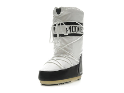 Moon Boot Icon Nylon Boot Black White