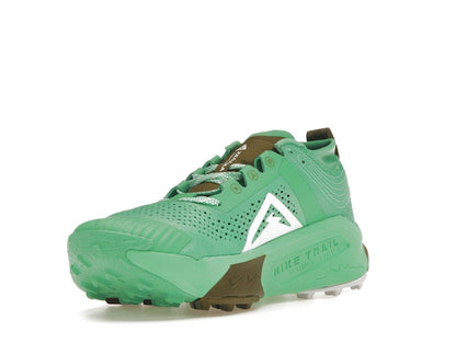 Nike ZoomX Zegama Trail Spring Green Olive Flak Black White