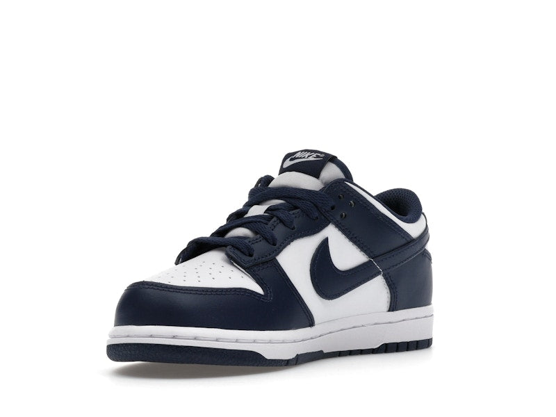 Nike Dunk Low White Midnight Navy (PS)
