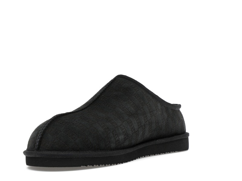 Kith Kithmas Monogram Shearling Slippers Black