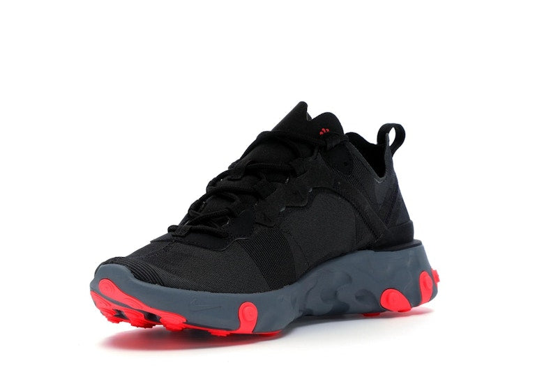Nike React Element 55 Black Solar Red