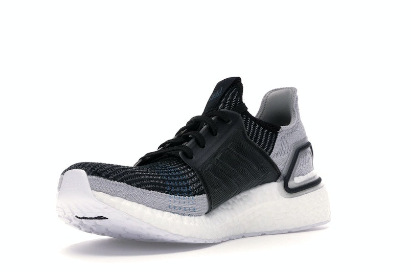adidas Ultra Boost 19 Core Black Grey Six Shock Cyan