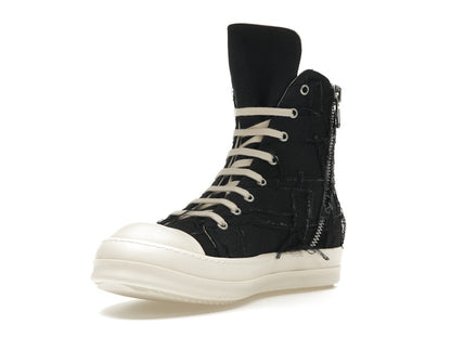 Rick Owens DRKSHDW Slashed Sneaks Black Milk