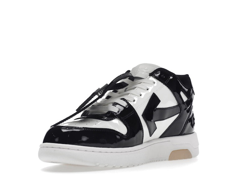 OFF-WHITE Out Of Office OOO Low Tops Patent Black White