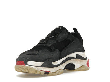 Balenciaga Triple S DIY Black Red White