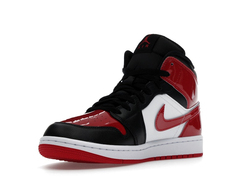 Jordan 1 Mid SE Patent Bred Toe