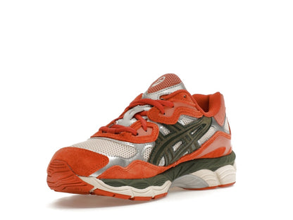 ASICS Gel-NYC Oatmeal Forest Green Orange