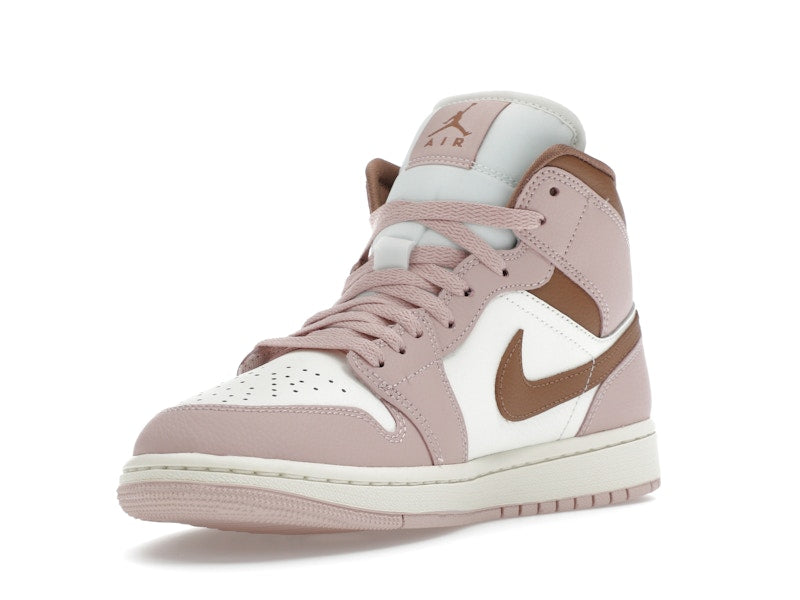 Jordan 1 Mid Pink Oxford Brown (Women's)