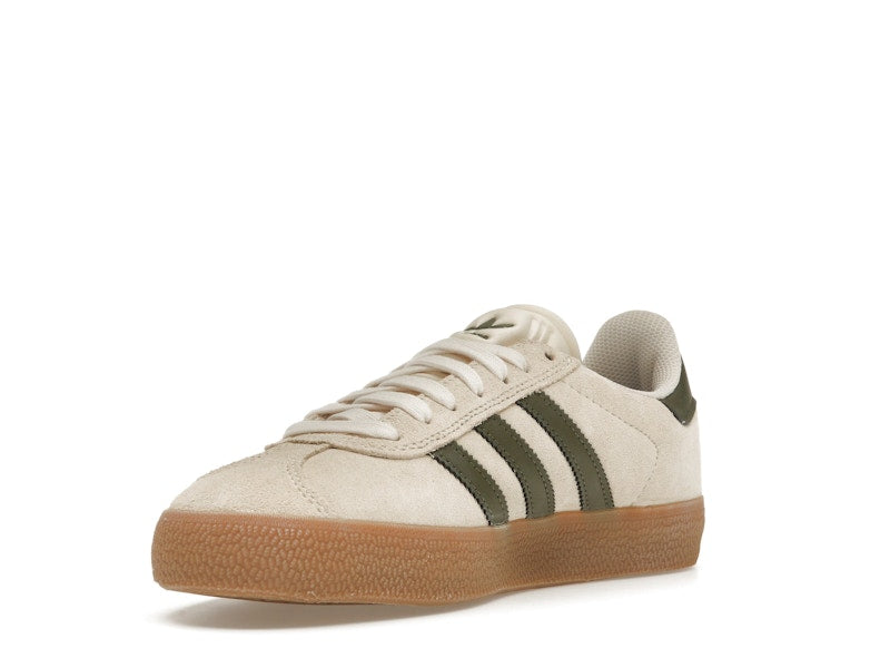 adidas Gazelle ADV Ecru Tint Focus Olive