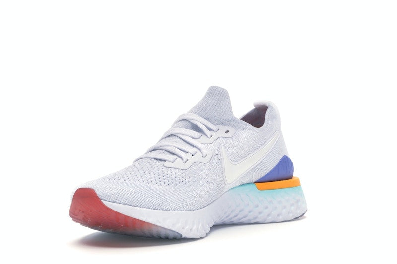 Nike Epic React Flyknit 2 White Hyper Jade Ember Glow (Women's)