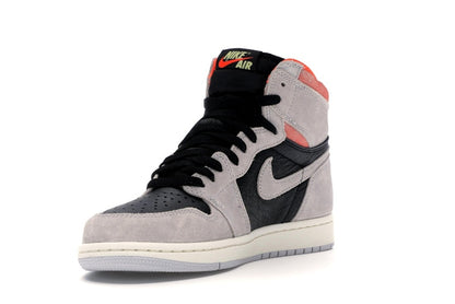 Jordan 1 Retro High Neutral Grey Hyper Crimson