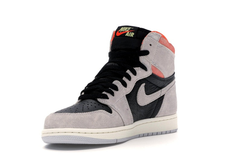 Jordan 1 Retro High Neutral Grey Hyper Crimson