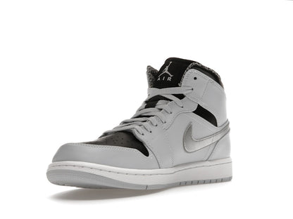 Jordan 1 Mid Pure Platinum Metallic Silver