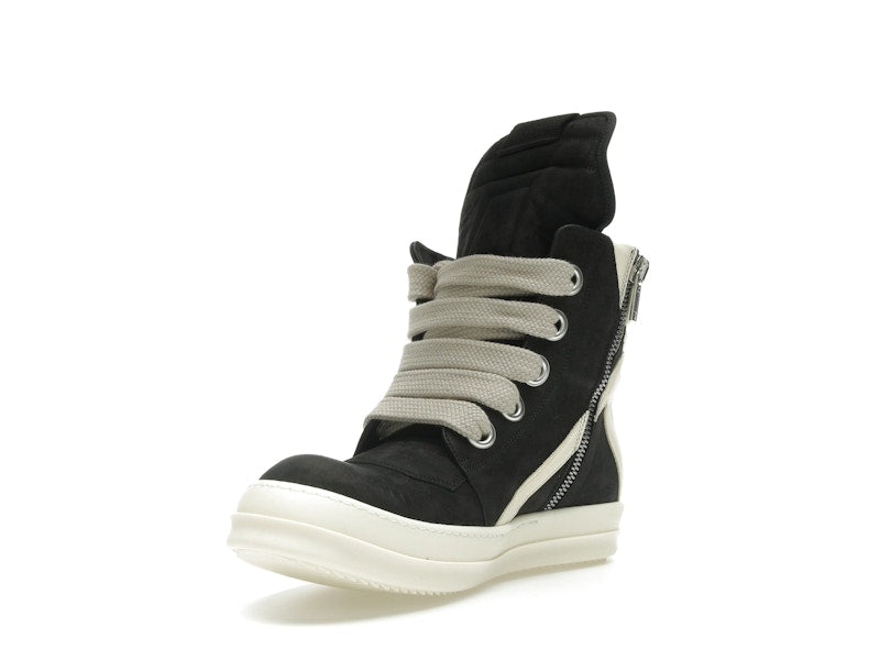 Rick Owens Geobasket Jumbo Lace High Black Milk (Women's)