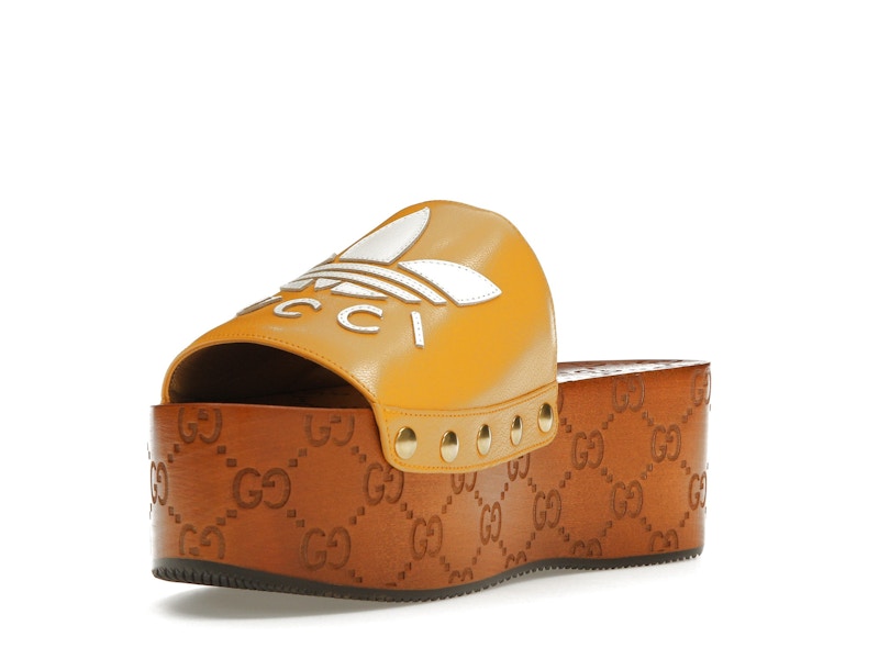 Gucci x Adidas GG Clog Yellow (Women's)