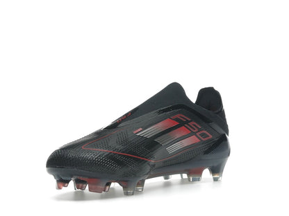 adidas F50 Elite Laceless FG Core Black Iron Metallic Lucid Red