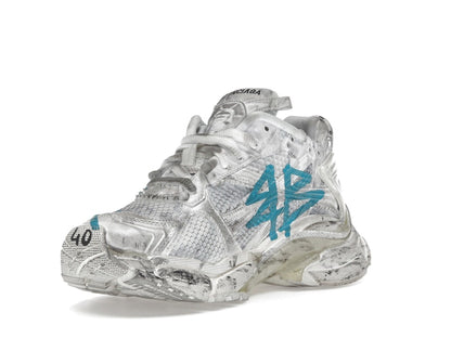 Balenciaga Runner Graffiti White Blue