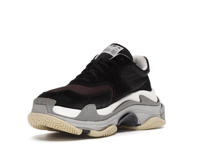 Balenciaga Triple S Black Burgundy