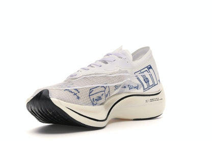 Nike ZoomX Vaporfly Next% Blue Ribbon Sports White