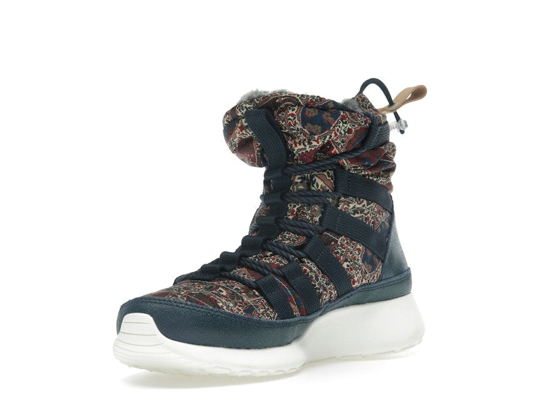 Nike Roshe Run Hi Sneakerboot QS Liberty of London Armory Navy (Women's)