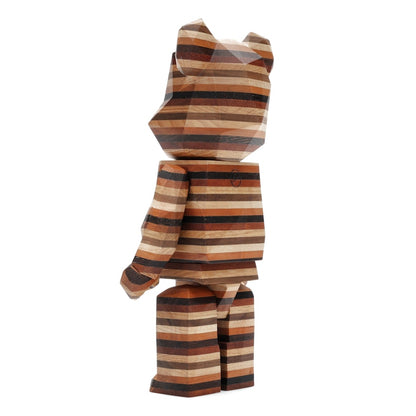 Bearbrick Karimoku Fragment Polygon-Horizon 400% Wood
