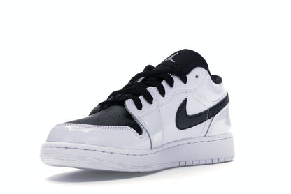 Jordan 1 Low White Black Patent (GS)
