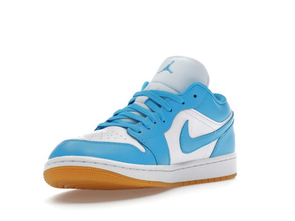 Jordan 1 Low White Gum Light Brown Dark Powder Blue (Women's)