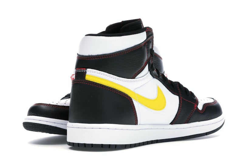 Jordan 1 Retro High Defiant White Black Gym Red