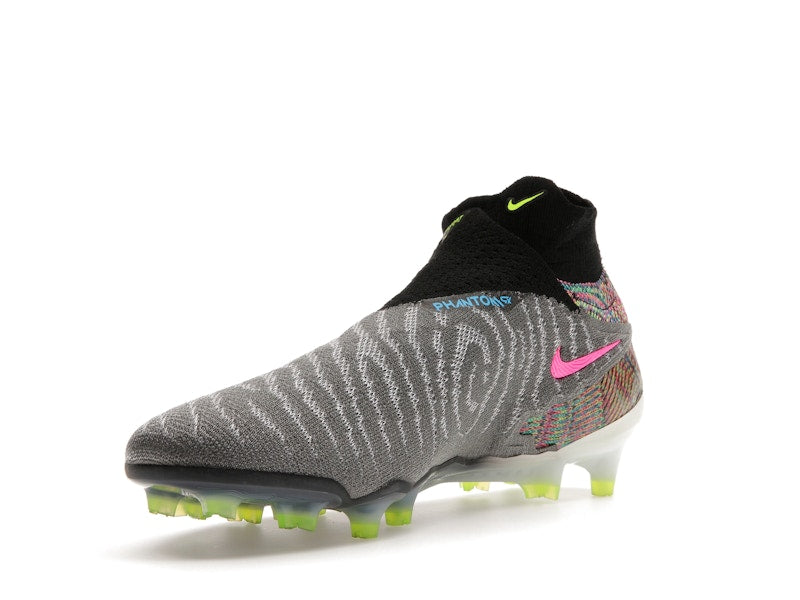 Nike Gripknit Phantom GX Elite Dynamic Fit Fusion FG Black White Blue Glow Volt