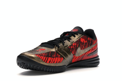 Nike KB Mentality Black Metallic Gold Chilling Red