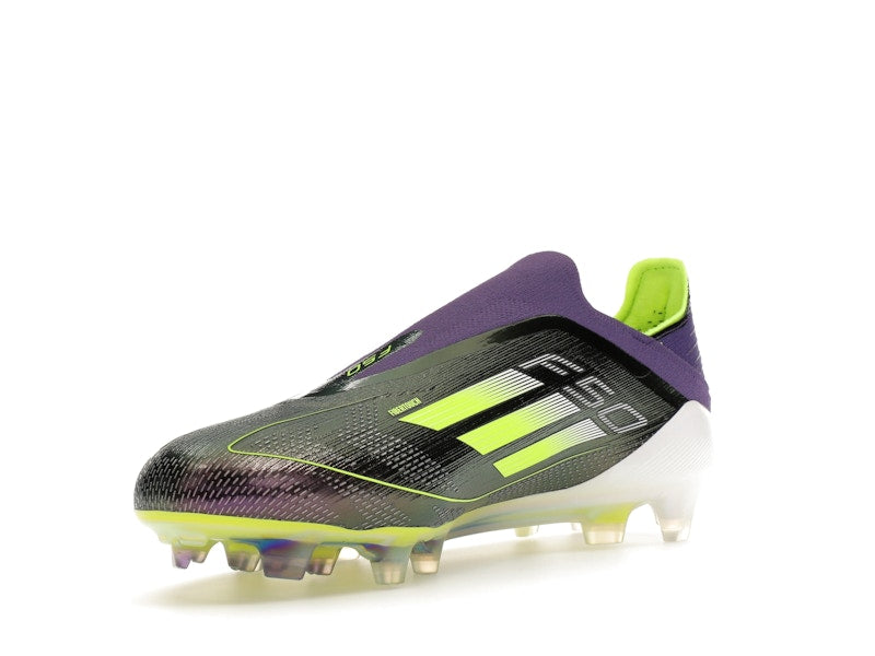 adidas Laceless F50 Elite Fast Reborn FG Purple Lucid Lemon