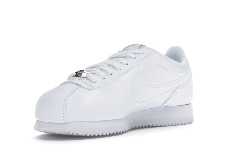 Nike Cortez Basic Leather White White-Wolf Grey-Mtllc Silver