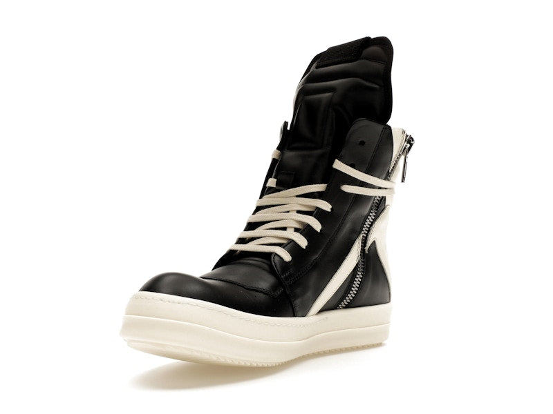 Rick Owens Luxor Geobasket Black Milk