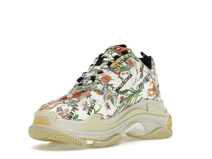 Gucci x Balenciaga The Hacker Project Triple S  Flora Print