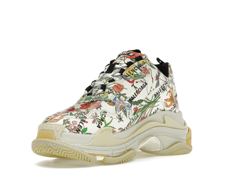 Gucci x Balenciaga The Hacker Project Triple S  Flora Print