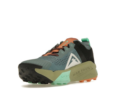 Nike ZoomX Zegama Trail Light Slate Grey Glow Green Bone Black