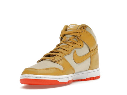 Nike Dunk High Wheat Gold Safety Orange