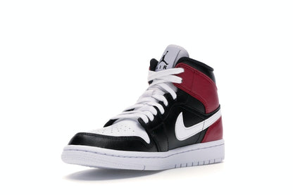 Jordan 1 Mid Black Noble Red (Women's)