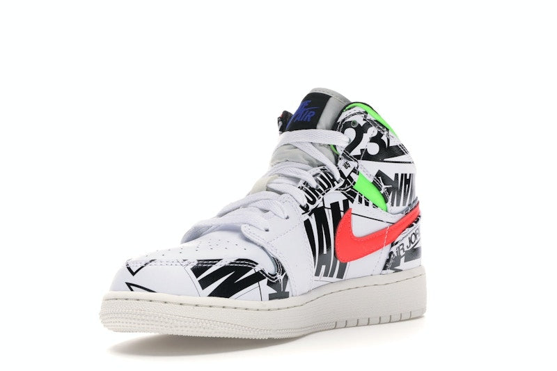 Jordan 1 Mid All Over Logos (GS)