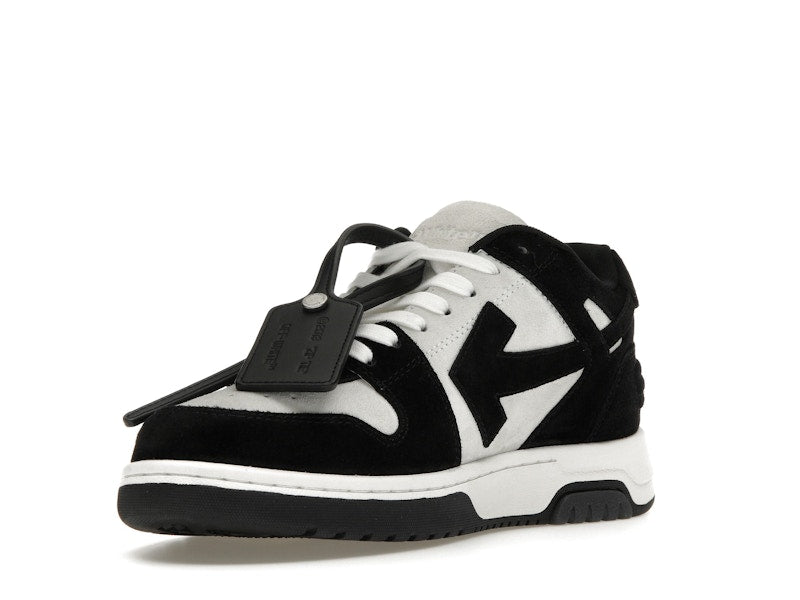 OFF-WHITE Out Of Office OOO Low Tops White Black Suede